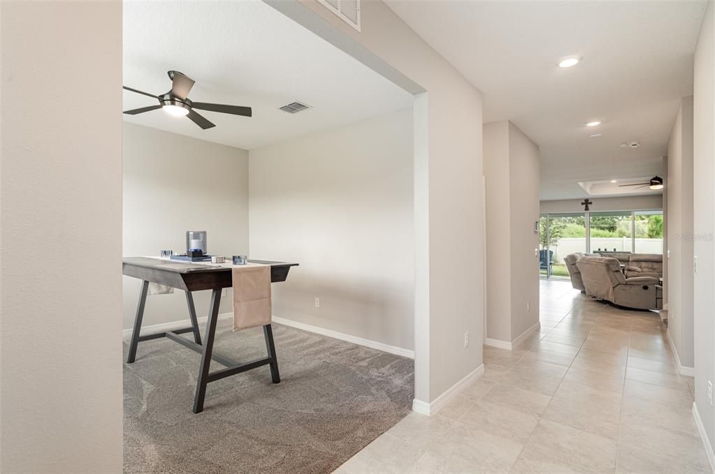 Home Office, Interior, Recessed Lighting