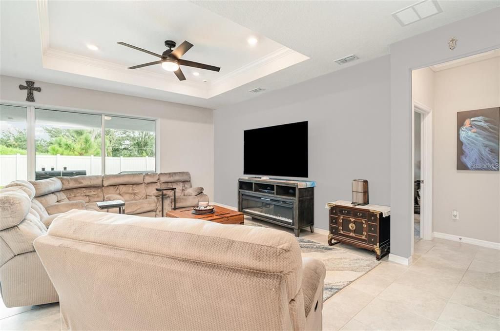 Interior, Living room, Recessed Lighting