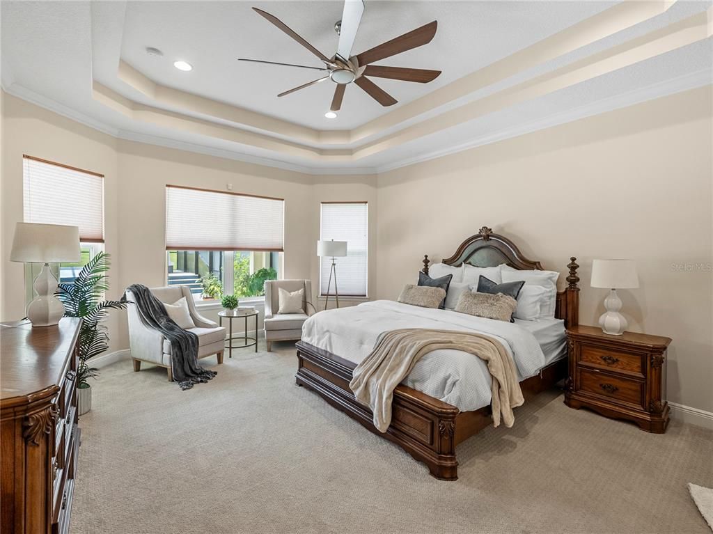 Bedroom, Interior, Recessed Lighting