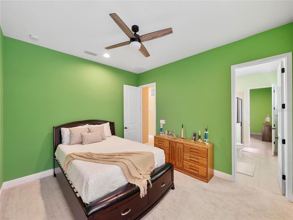 Bedroom, Interior, Recessed Lighting