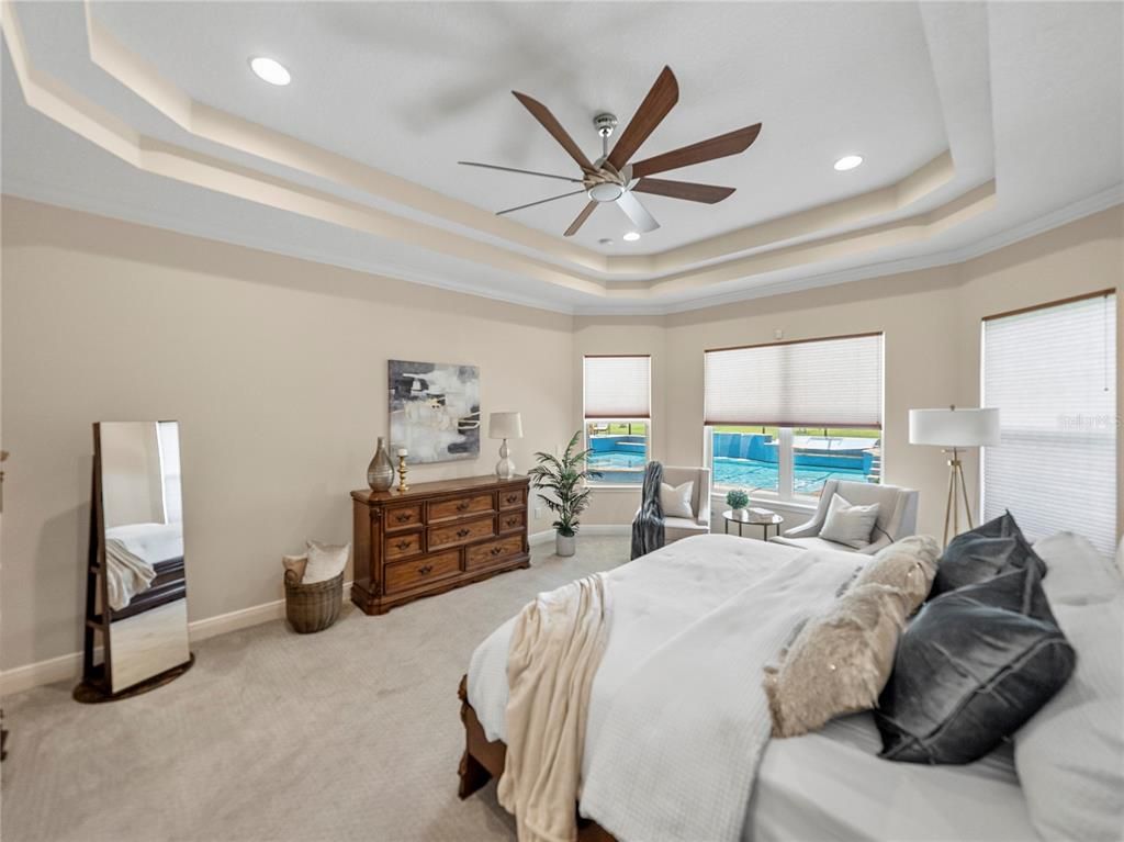 Bedroom, Interior, Recessed Lighting, Water