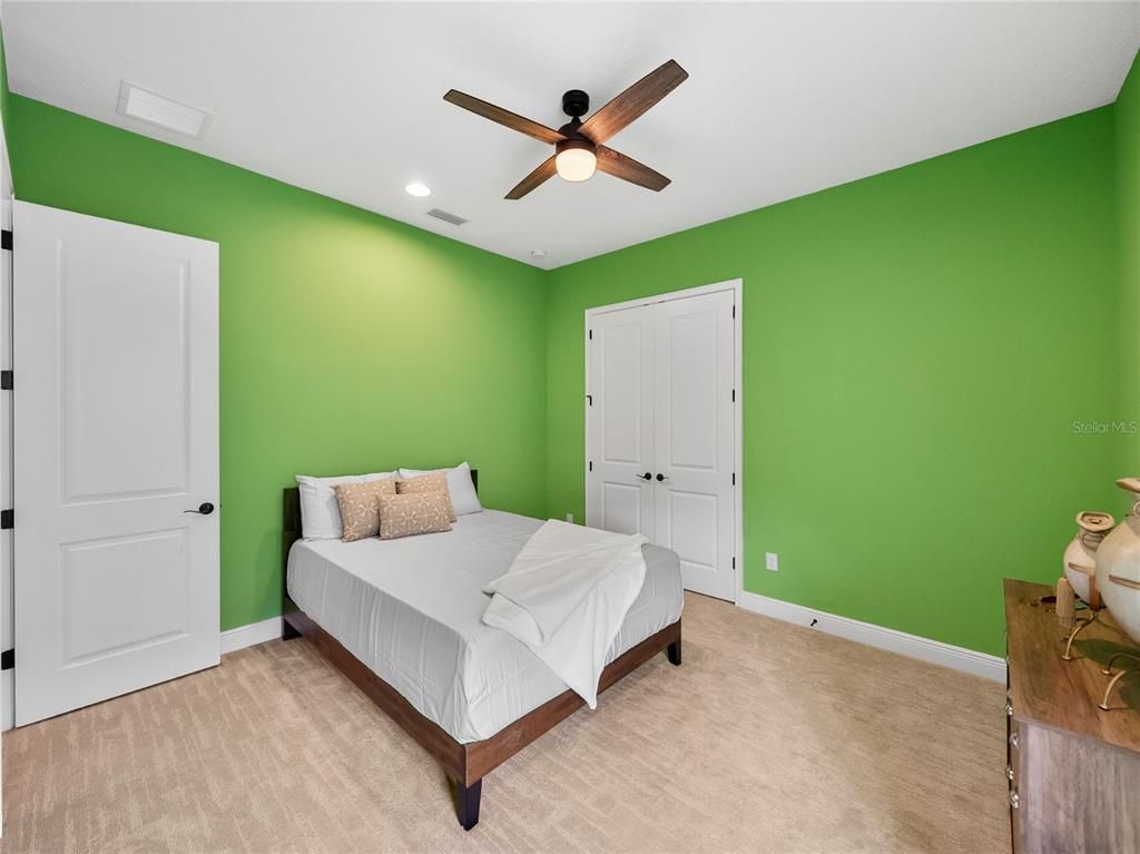 Bedroom, Interior, Recessed Lighting