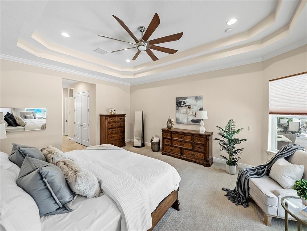 Bedroom, Interior, Recessed Lighting