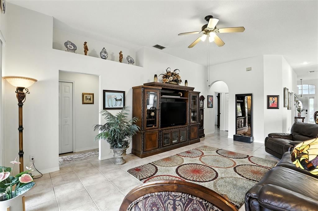 Interior, Living room, Recessed Lighting