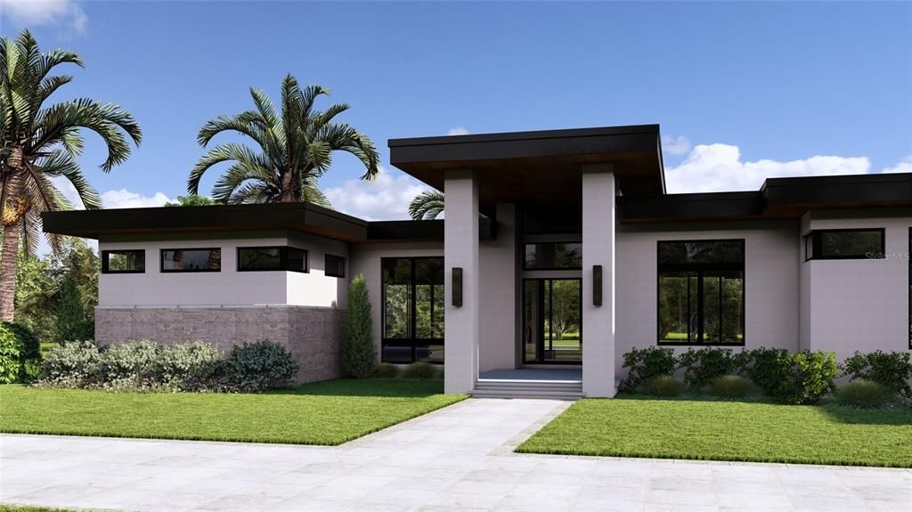 Backyard, Exterior, Facade, Modern