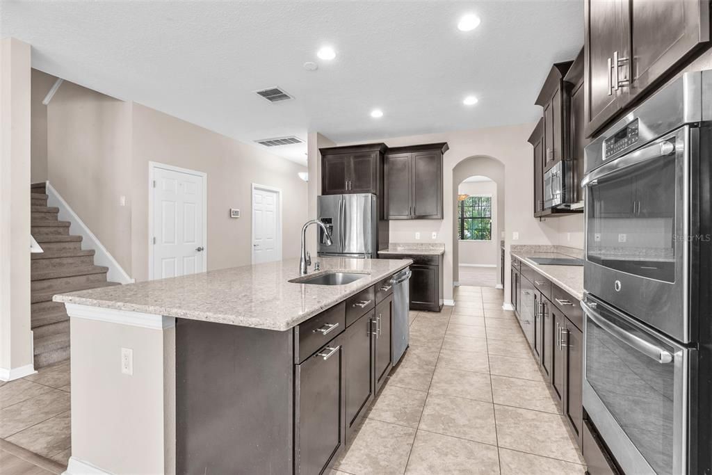Interior, Kitchen, Recessed Lighting, Stainless Steel Appliances