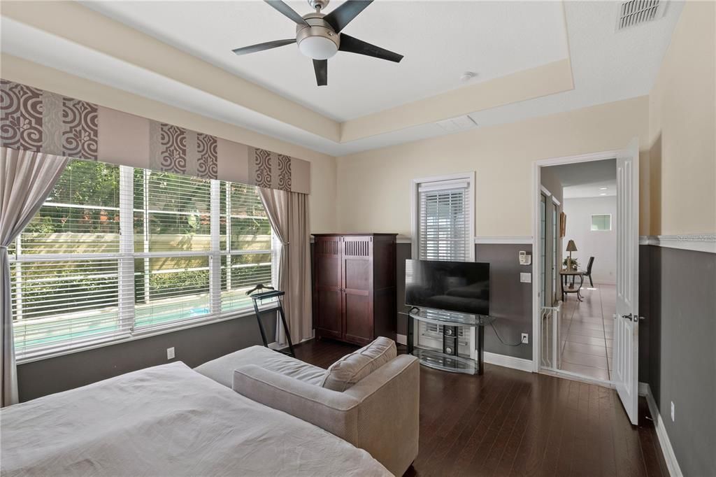 Bedroom, Interior, Wood Texture Flooring