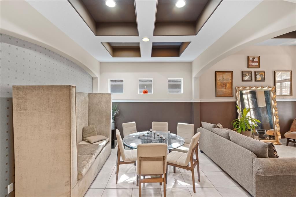 Dining room, Interior, Living room, Recessed Lighting