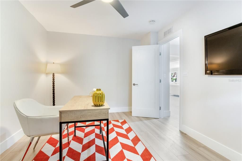 Home Office, Interior, Wood Texture Flooring