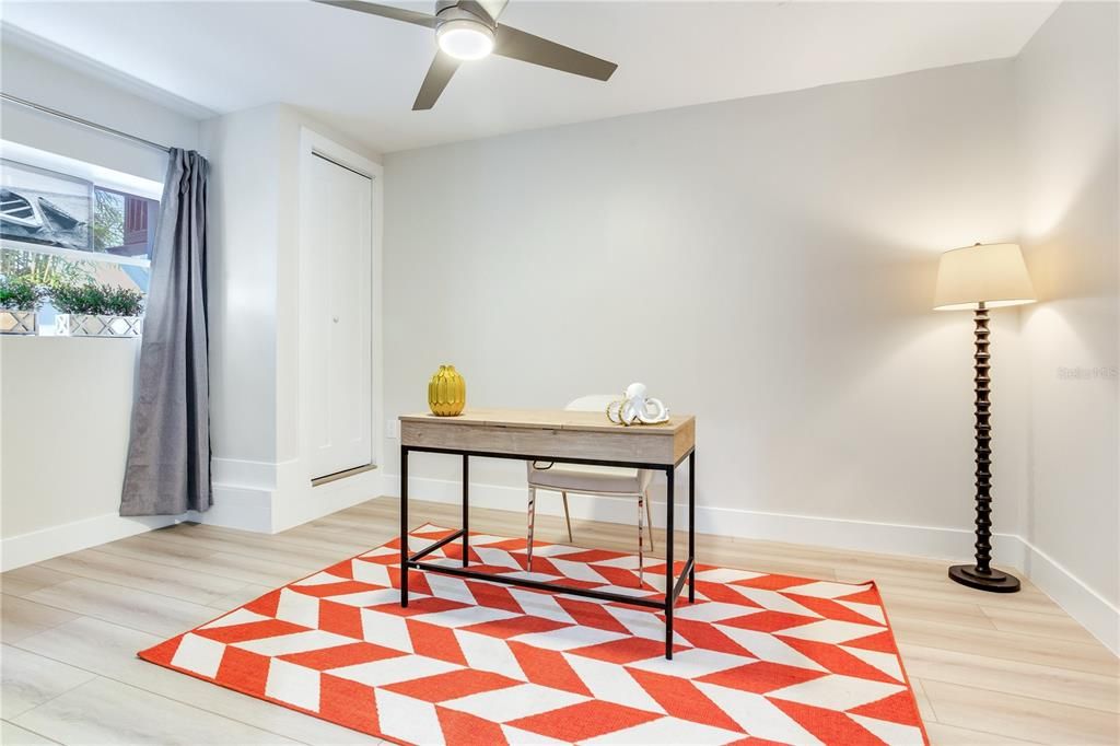 Home Office, Interior, Wood Texture Flooring
