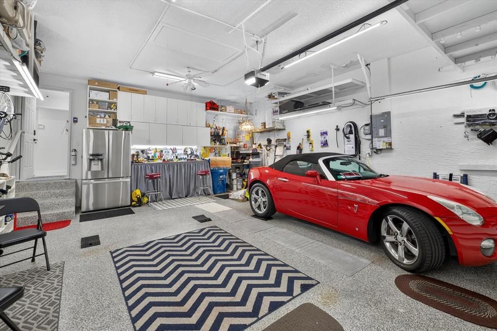 Garage, Interior, Recessed Lighting
