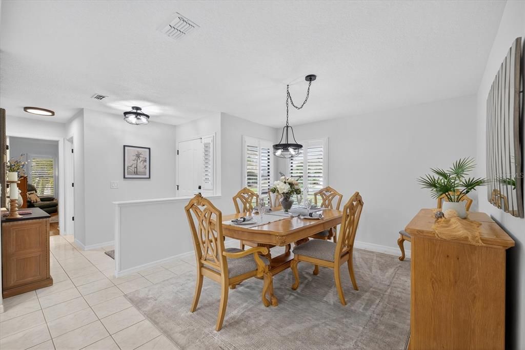 Dining room, Interior, Pendant Lights