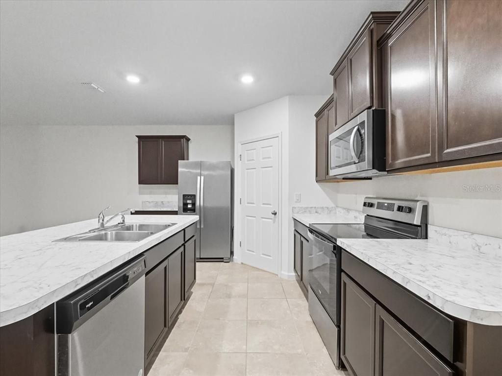 Interior, Kitchen, Recessed Lighting, Stainless Steel Appliances