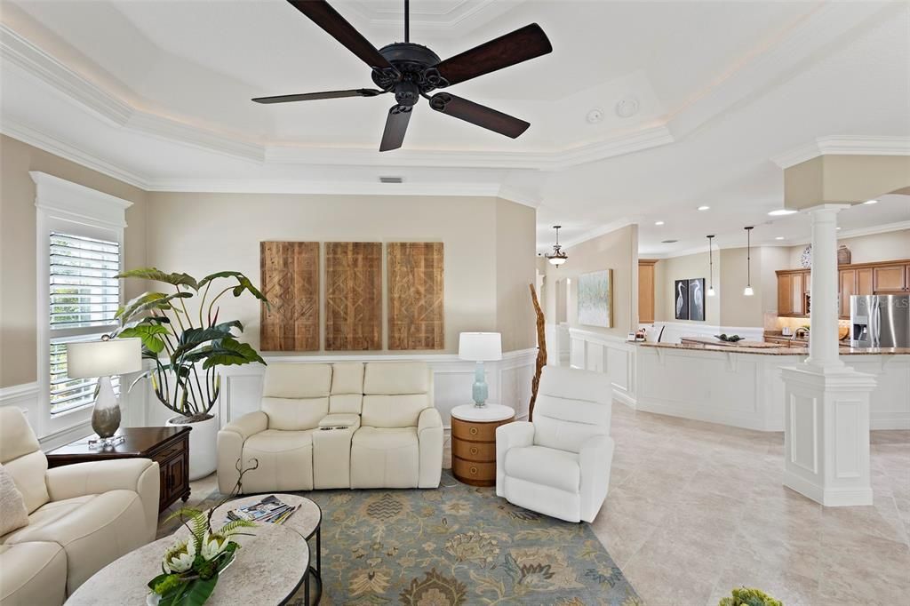 Interior, Kitchen, Living room, Pendant Lights, Recessed Lighting, Stainless Steel Appliances