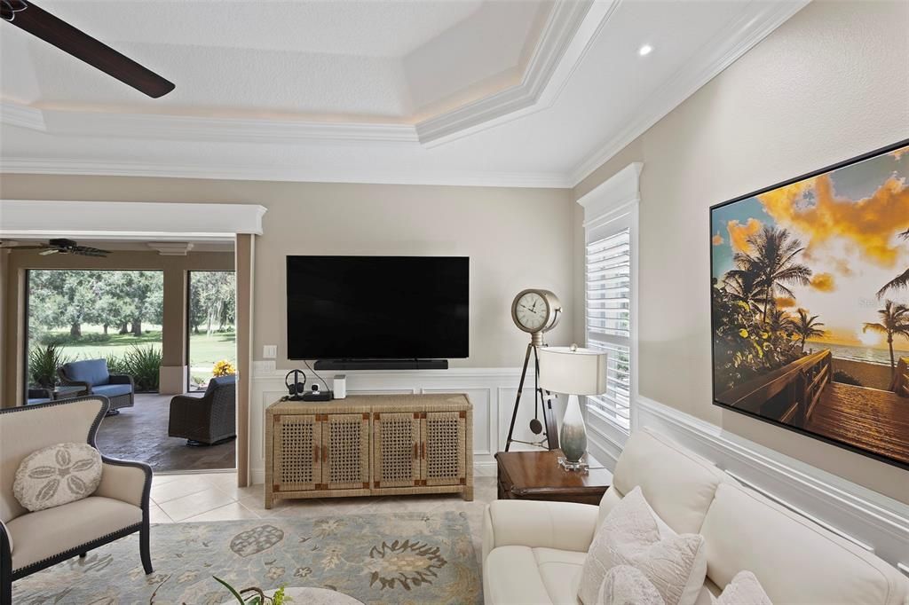 Interior, Living room, Recessed Lighting