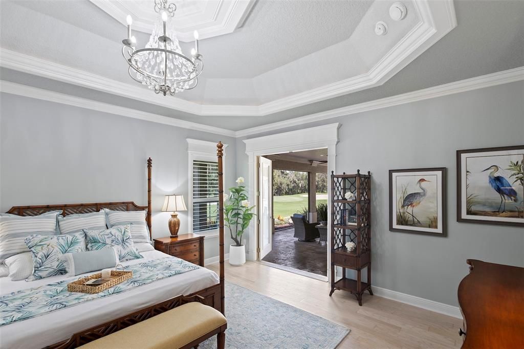 Bedroom, Chandelier, Dining room, Interior, Wood Texture Flooring
