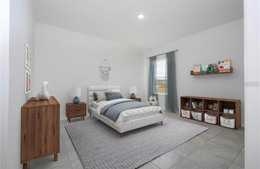 Bedroom, Interior, Recessed Lighting