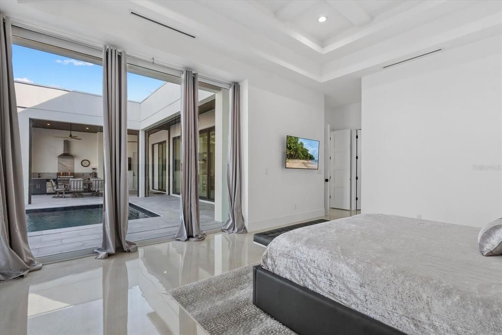 Bedroom, Interior, Recessed Lighting