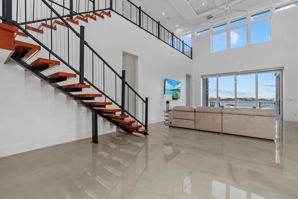 Interior, Living room, Recessed Lighting, Water