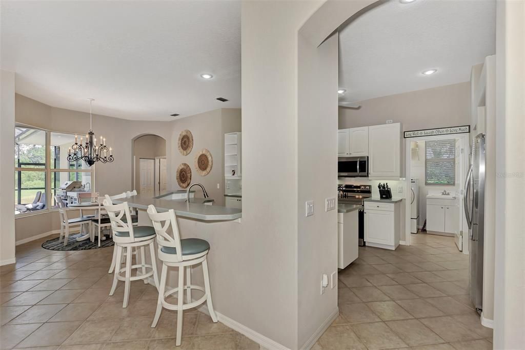 Chandelier, Dining room, Interior, Kitchen, Recessed Lighting
