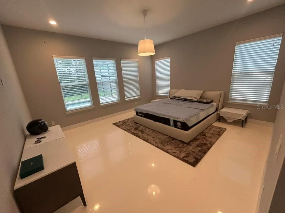 Bedroom, Interior, Pendant Lights, Recessed Lighting