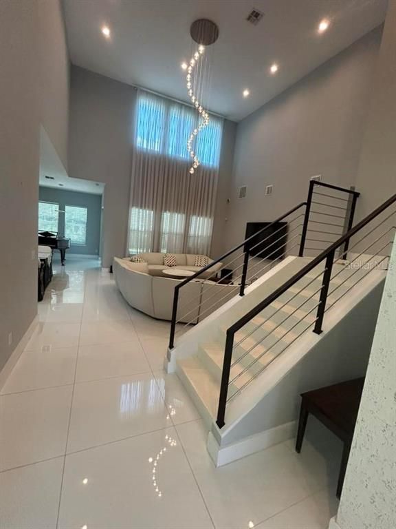Interior, Living room, Pendant Lights, Recessed Lighting