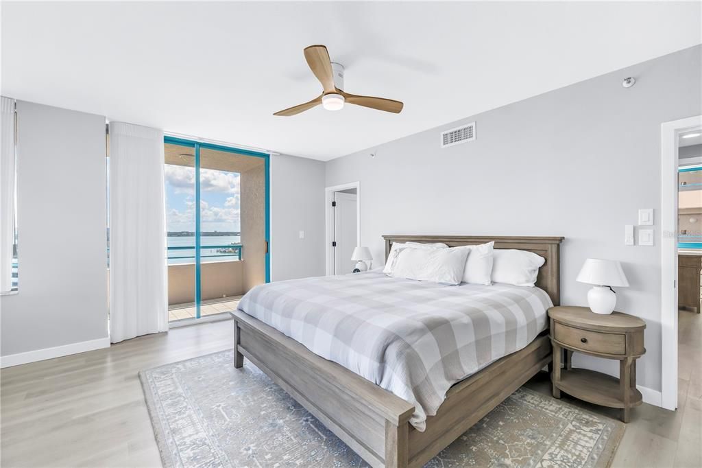 Bedroom, Interior, Water, Wood Texture Flooring