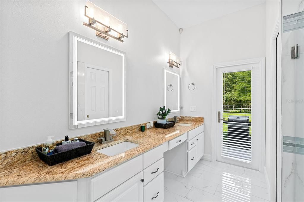 Bathroom, Dual Sink Vanities, Interior, Marble