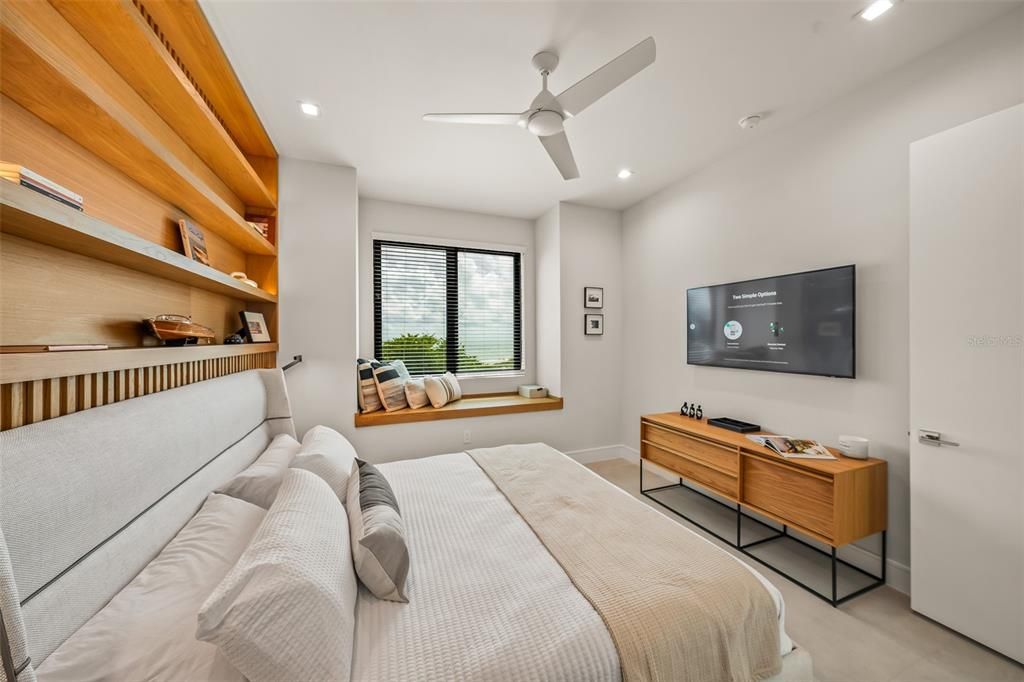 Bedroom, Interior, Recessed Lighting