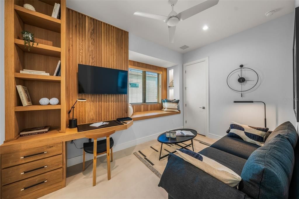 Home Office, Interior, Recessed Lighting