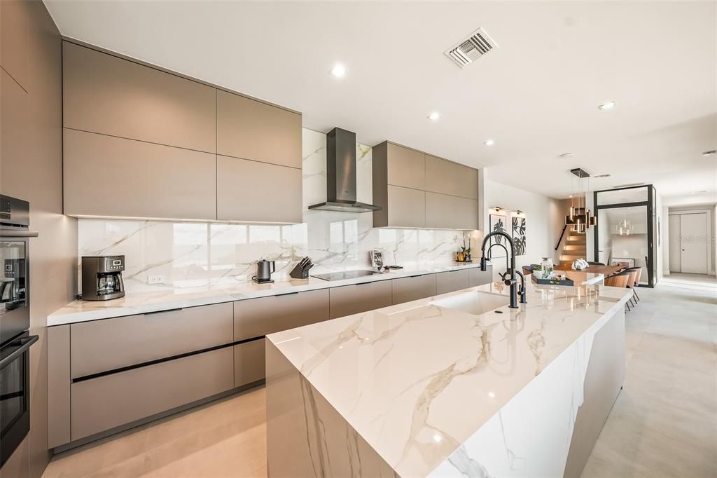 Interior, Kitchen, Pendant Lights, Recessed Lighting, Stainless Steel Appliances