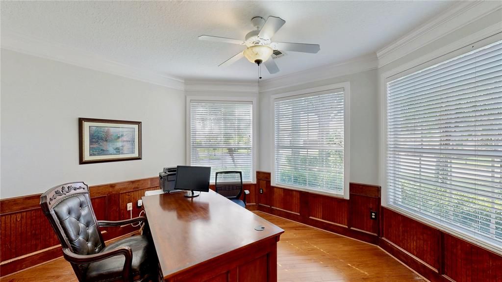 Home Office, Interior, Wood Texture Flooring