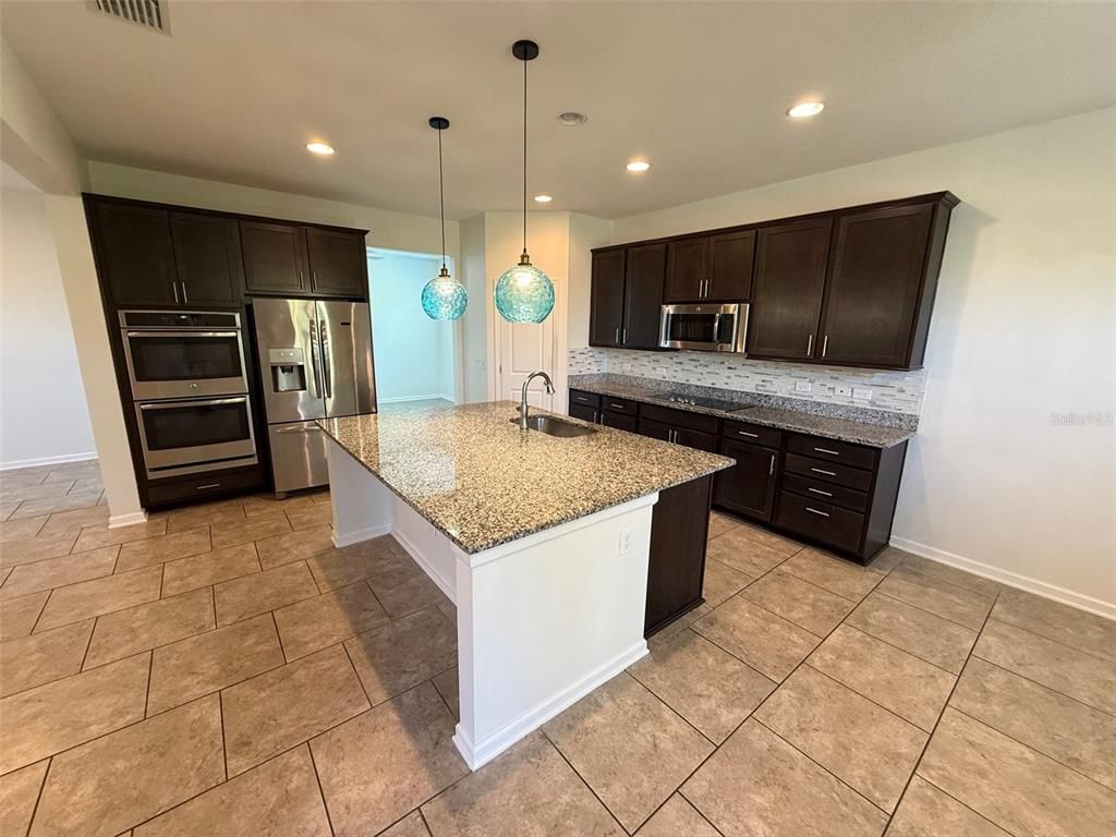 Interior, Kitchen, Pendant Lights, Recessed Lighting, Stainless Steel Appliances