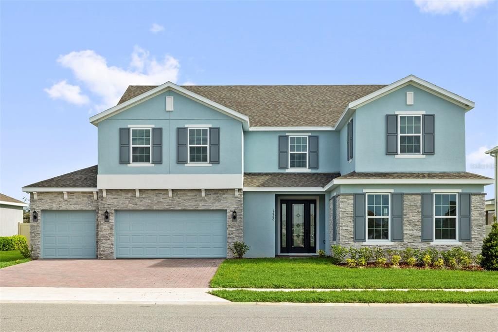 Attached, Exterior, Facade, Brick Traditional