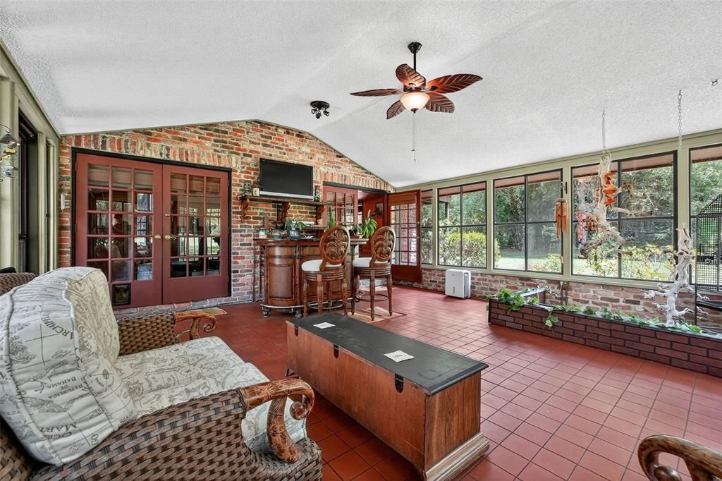 Interior, Stone Walls, Sun Room