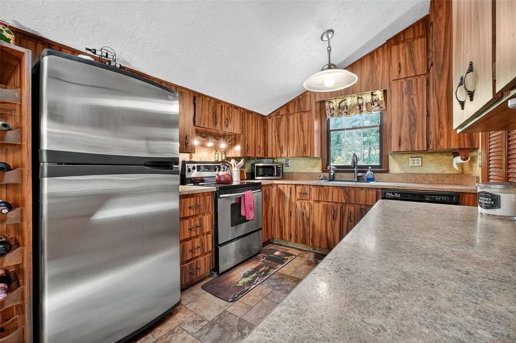 Interior, Kitchen, Pendant Lights, Stainless Steel Appliances