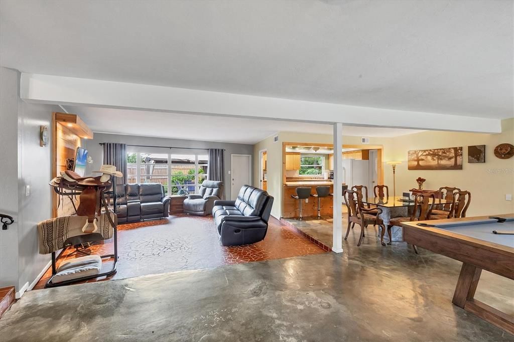 Billiard Table, Dining room, Game Room, Interior, Living room