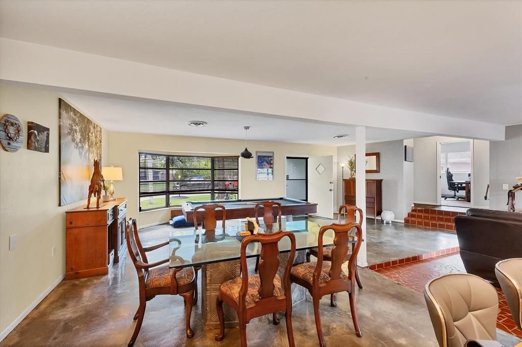 Billiard Table, Dining room, Game Room, Interior, Pendant Lights
