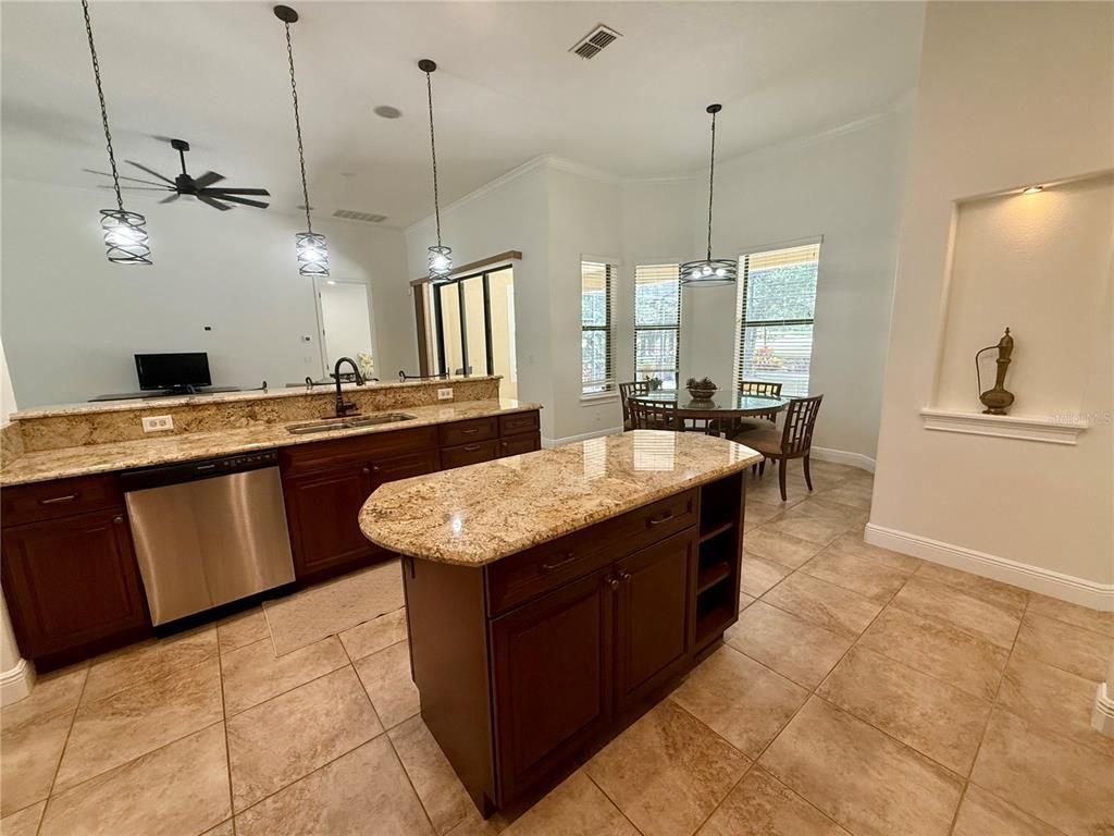 Dining room, Interior, Kitchen, Pendant Lights