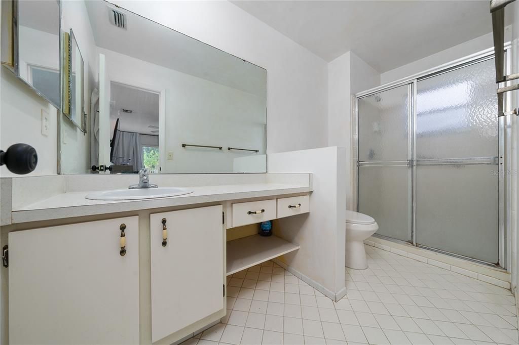 Bathroom, Dual Sink Vanities, Glass Shower, Interior