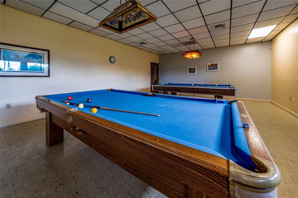Billiard Table, Game Room, Interior
