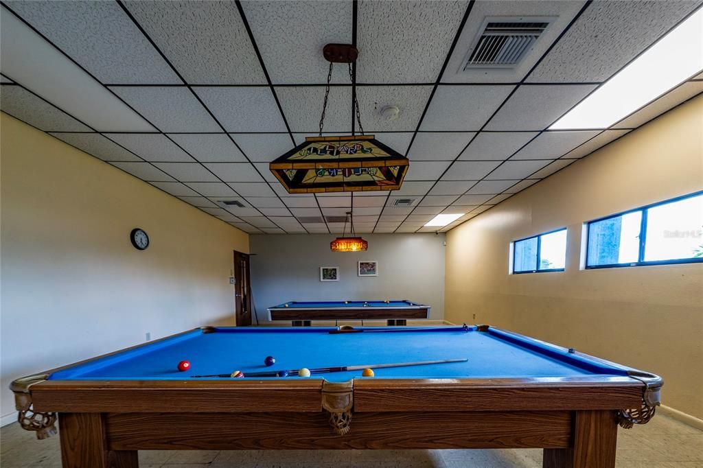 Billiard Table, Game Room, Interior, Pendant Lights