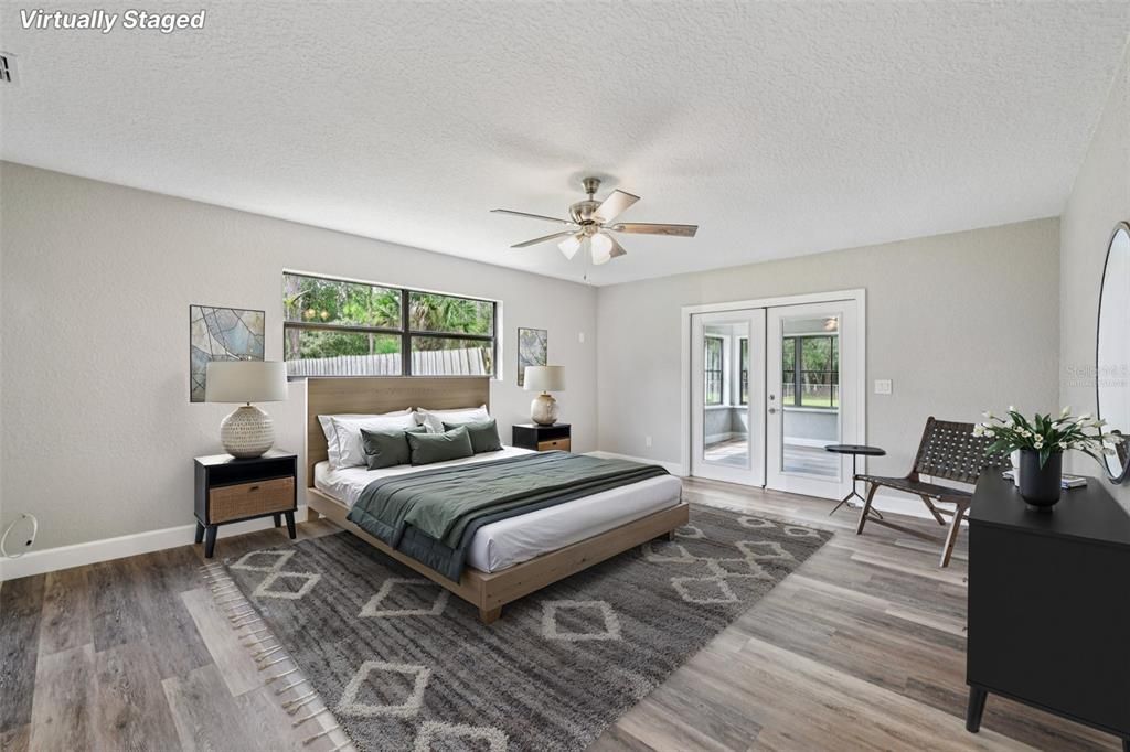 Bedroom, Interior, Wood Texture Flooring