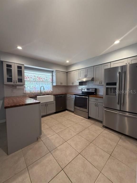 Interior, Kitchen, Recessed Lighting, Stainless Steel Appliances
