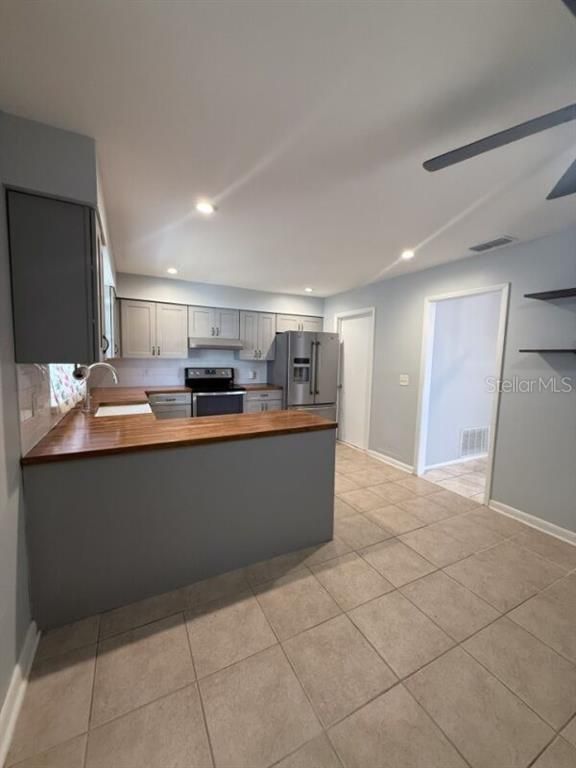 Interior, Kitchen, Recessed Lighting, Stainless Steel Appliances
