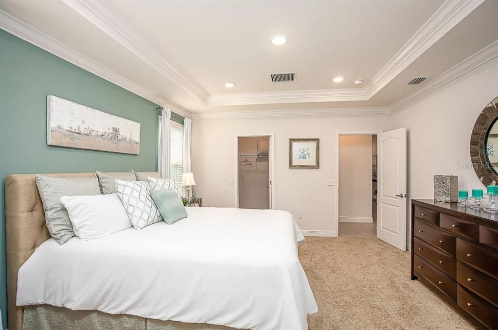 Bedroom, Interior, Recessed Lighting