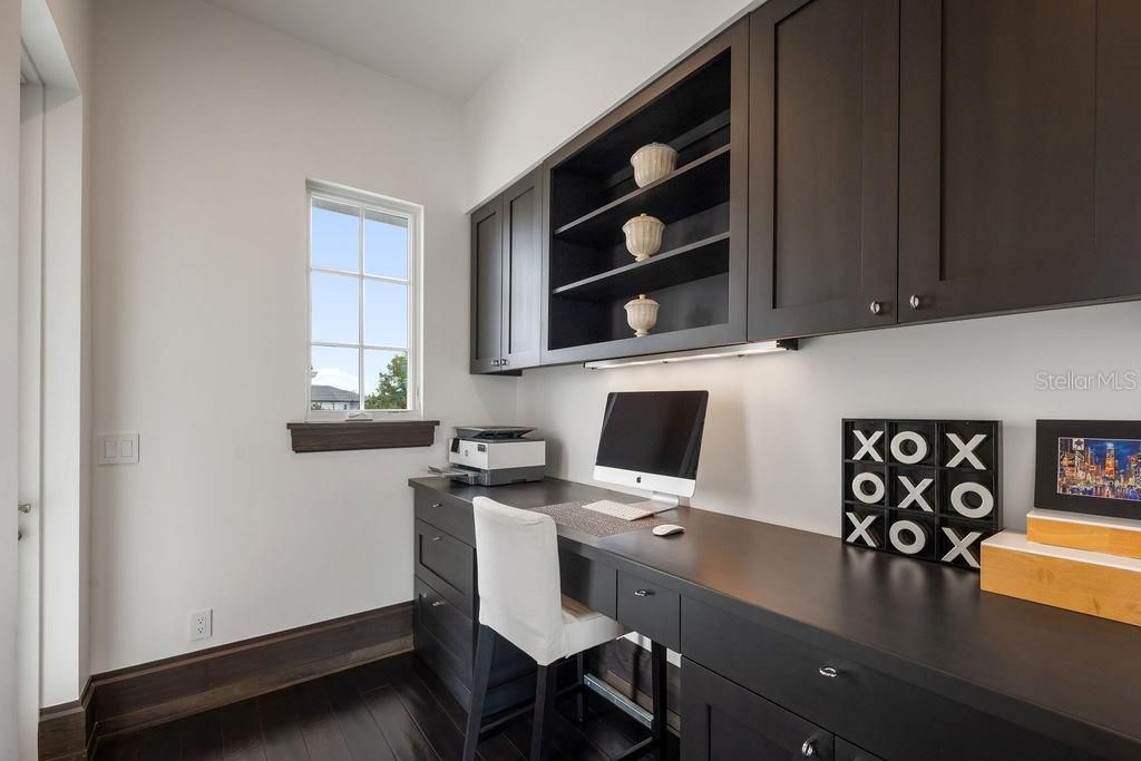Home Office, Interior, Wood Texture Flooring