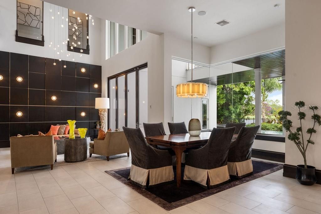 Dining room, Interior, Living room, Pendant Lights