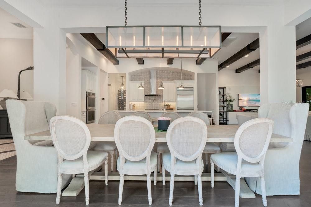 Dining room, Interior, Kitchen, Pendant Lights, Recessed Lighting