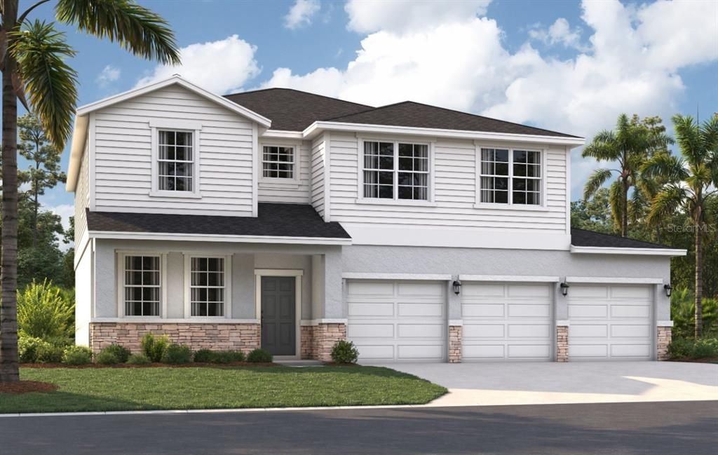 Attached, Exterior, Facade, Split Level